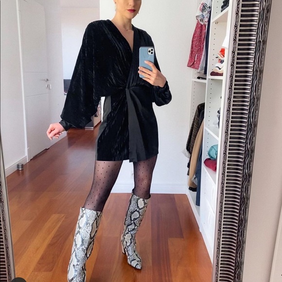 Zara contrasting mini dress - Picture 10 of 12